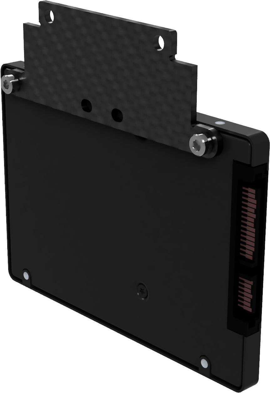 Main bracket attached to primary SSD